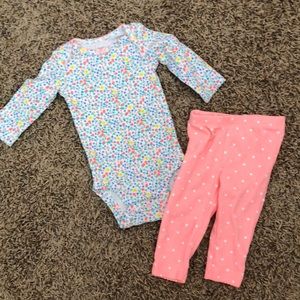 Long sleeve top and matching bottoms
